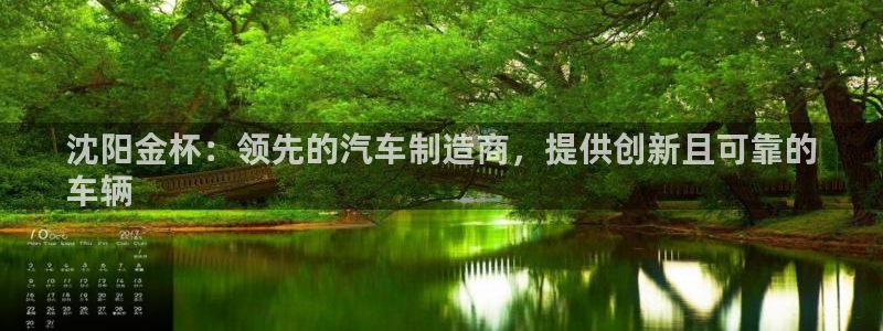 彩神ⅴll用户登录：沈阳金杯：领先的汽车制造商，提供创新且可靠的
车辆