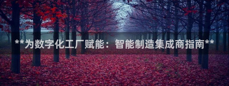彩神盈利图片：**为数字化工厂赋能：智能制造集成商指南**