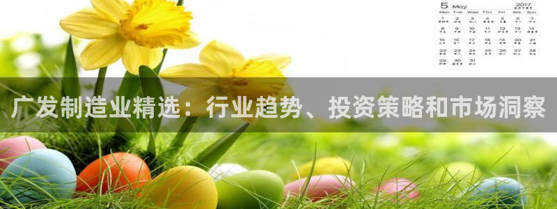 彩神大发cp：广发制造业精选：行业趋势、投资策略和市场洞察