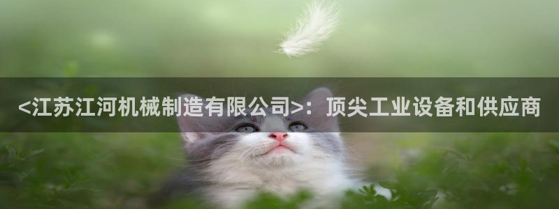 彩神官方邀请码是多少：<江苏江河机械制造有限公司>：顶尖工业