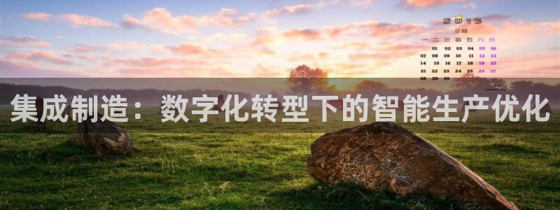 彩神争霸平台：集成制造：数字化转型下的智能生产优化