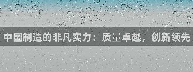 下载彩神乐发V：中国制造的非凡实力：质量卓越，创新领先