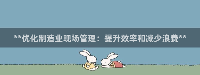 彩神8彩平台官网：**优化制造业现场管理：提升效率和减少浪费**