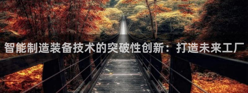 彩神vll官网在线登录：智能制造装备技术的突破性创新：打造未来工厂