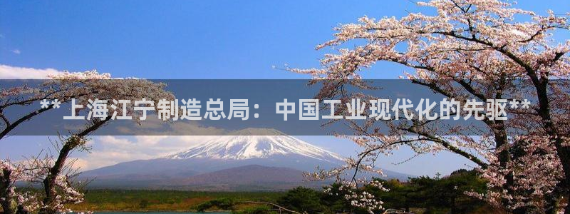 彩神v秘聊号码：**上海江宁制造总局：中国工业现代化的先驱**