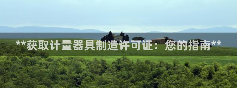 彩神iv能赚钱吗：**获取计量器具制造许可证：您的指南**